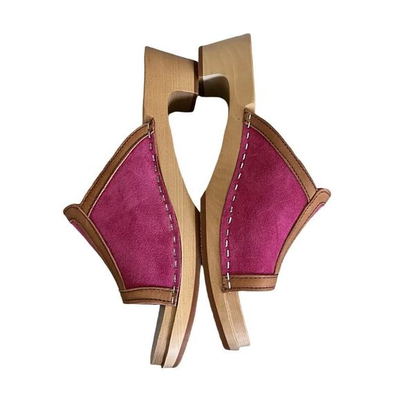 NEW Swedish Hasbeend Sophisticated Low Slip On Sandals Sz 38 - Picture 5 of 9